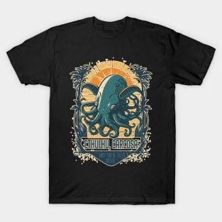 Vintage Cthulhu, Carcosa, Bay You're the Mosta T-Shirt